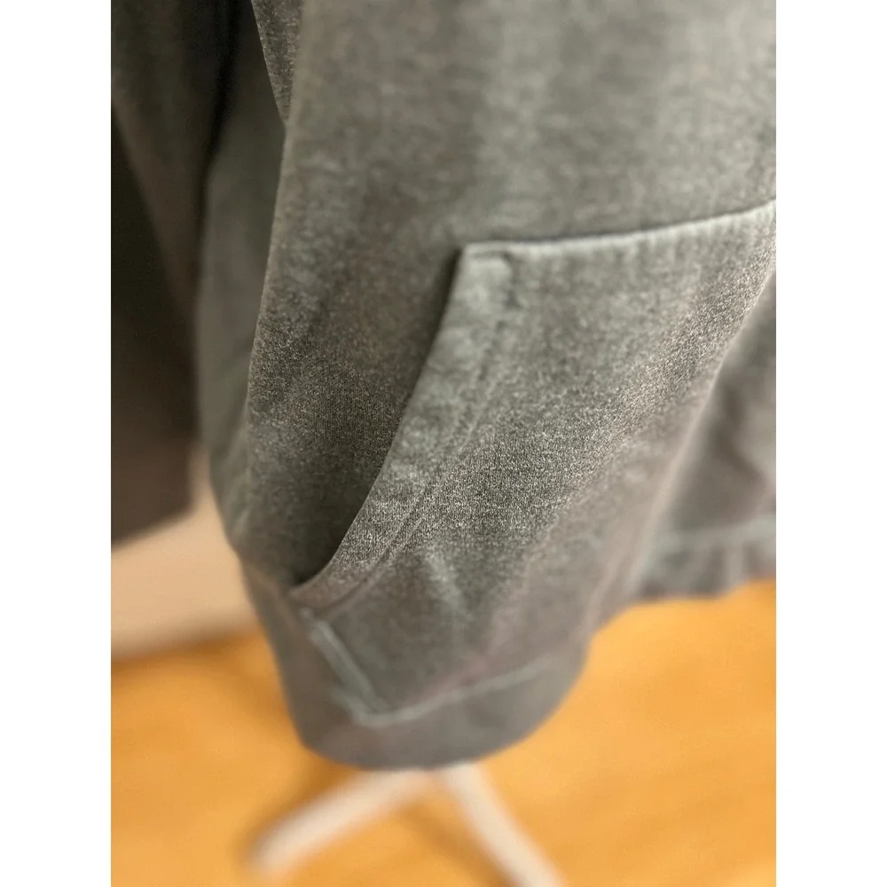Nike Drifit ladies XL pink large swoosh gray hoodie pocket athletic‎